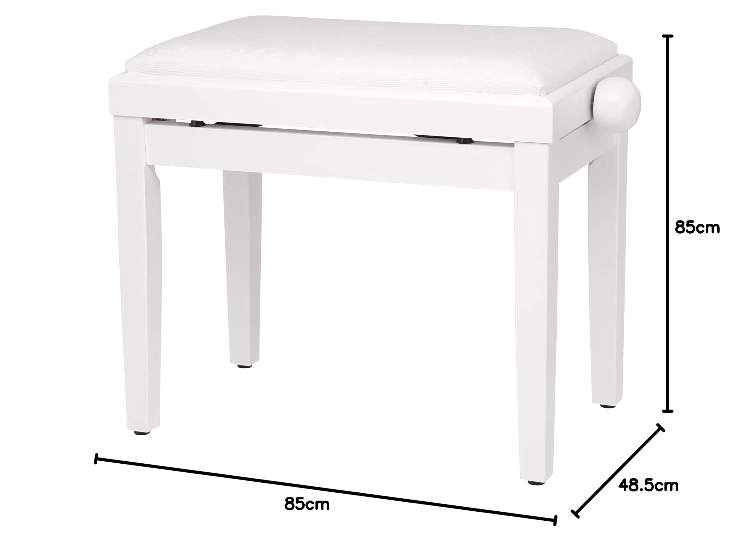 Classic Cantabile DP-210 WM Piano Électrique Blanc Mat Set incl. Banc | Clavier HA-88-S500 avec 88 touches à mécanique à marteaux, Polyphonie 64 notes, Soft, Moyen, Hard, 1 morceau démo interne