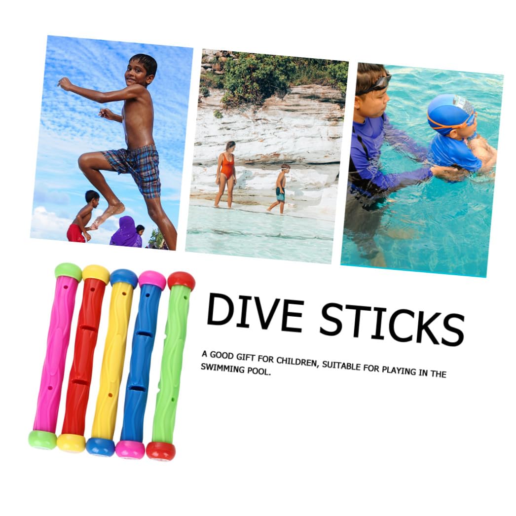 Hemobllo Lot de 21 Jouets Bâtons Et Anneaux De Plongée pour Garçon Et Filles, Plastique Coloré, Adapté Débutants, Jeu Piscine Éducatif Et Ludique pour Garçons Et Filles