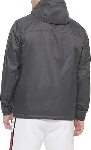 Miniatura 4 de Tommy Hilfiger Chaqueta impermeable con capucha, transpirable, ligera, para hombre