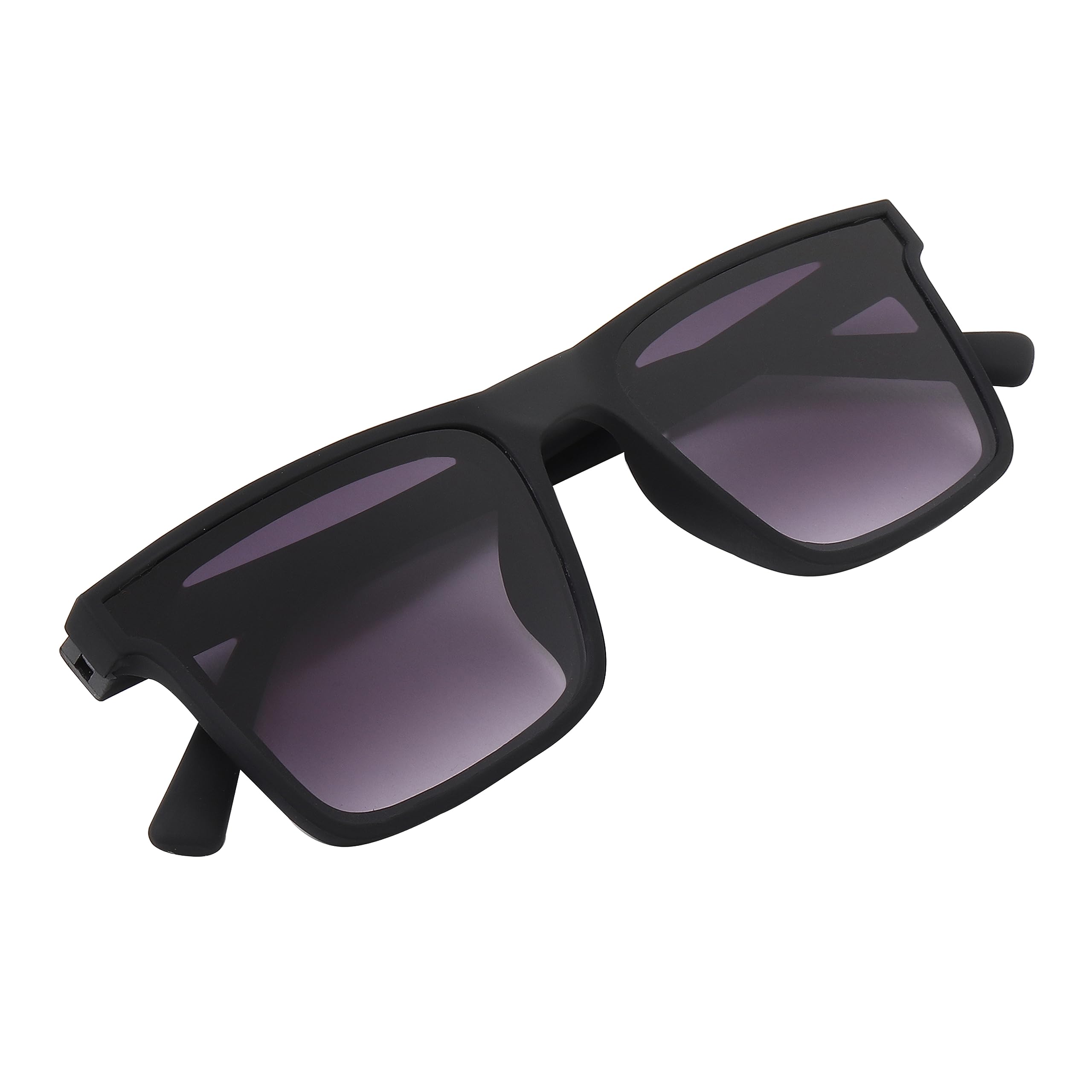 dervin UV Protection Square Flat Lens Matte Frame Sunglasses for Men & Women-picture-30