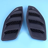 Vista 4 de beler 2 piezas izquierda y derecha del capó del motor, rejillas de ventilación de entrada de aire, bisel apto para Jeep JK Wrangler 2007-2017