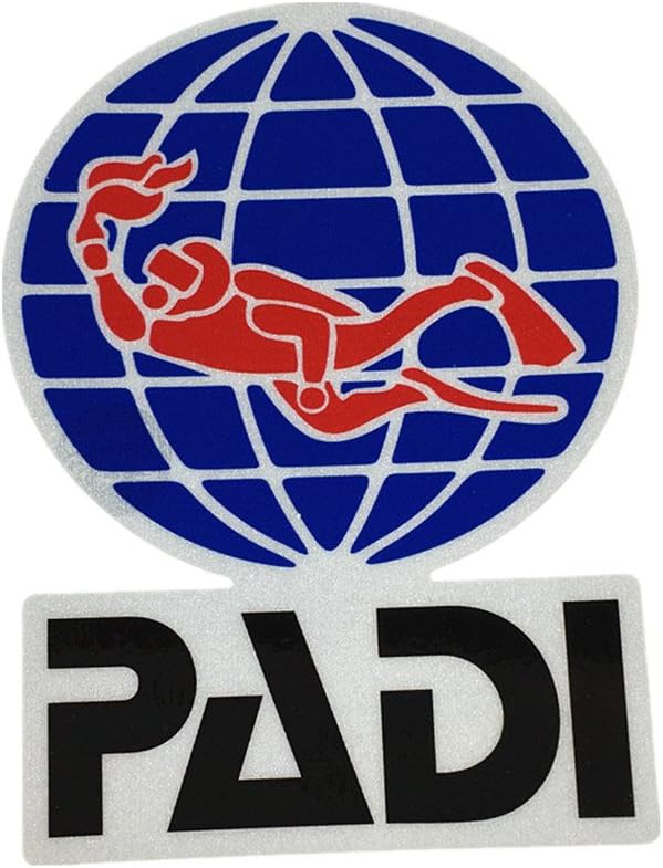 Diving Stickers Funny Water Sports Scube Dive PADI Car Sticker Fish Tank Motorcycle Vinyl Decals 3M (200mm)