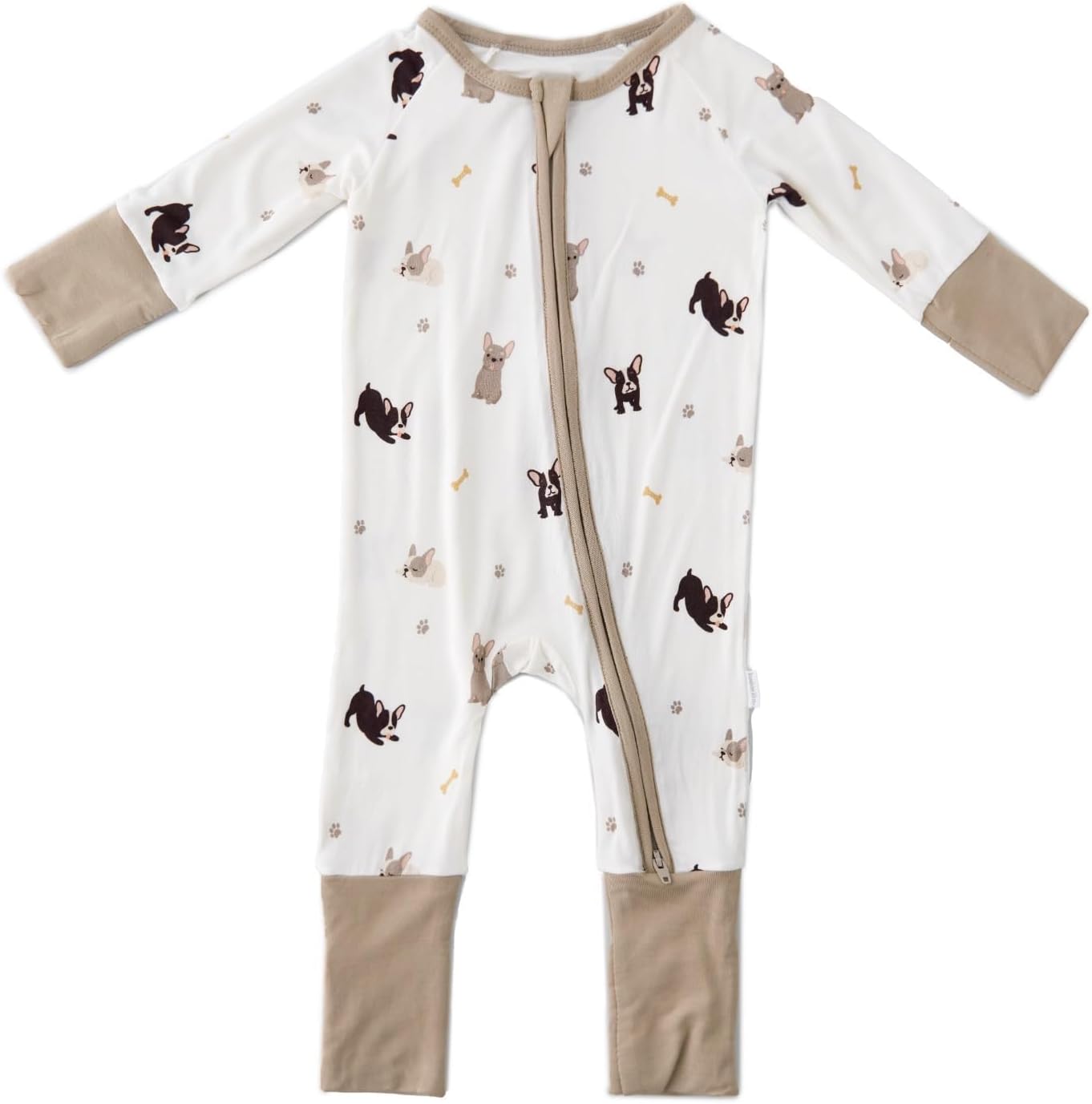 Bamboo Little Ultra-Soft Convertible Baby Romper - Gender Neutral Infant Clothes with 2-Way Zipper, Footless Sleepwear