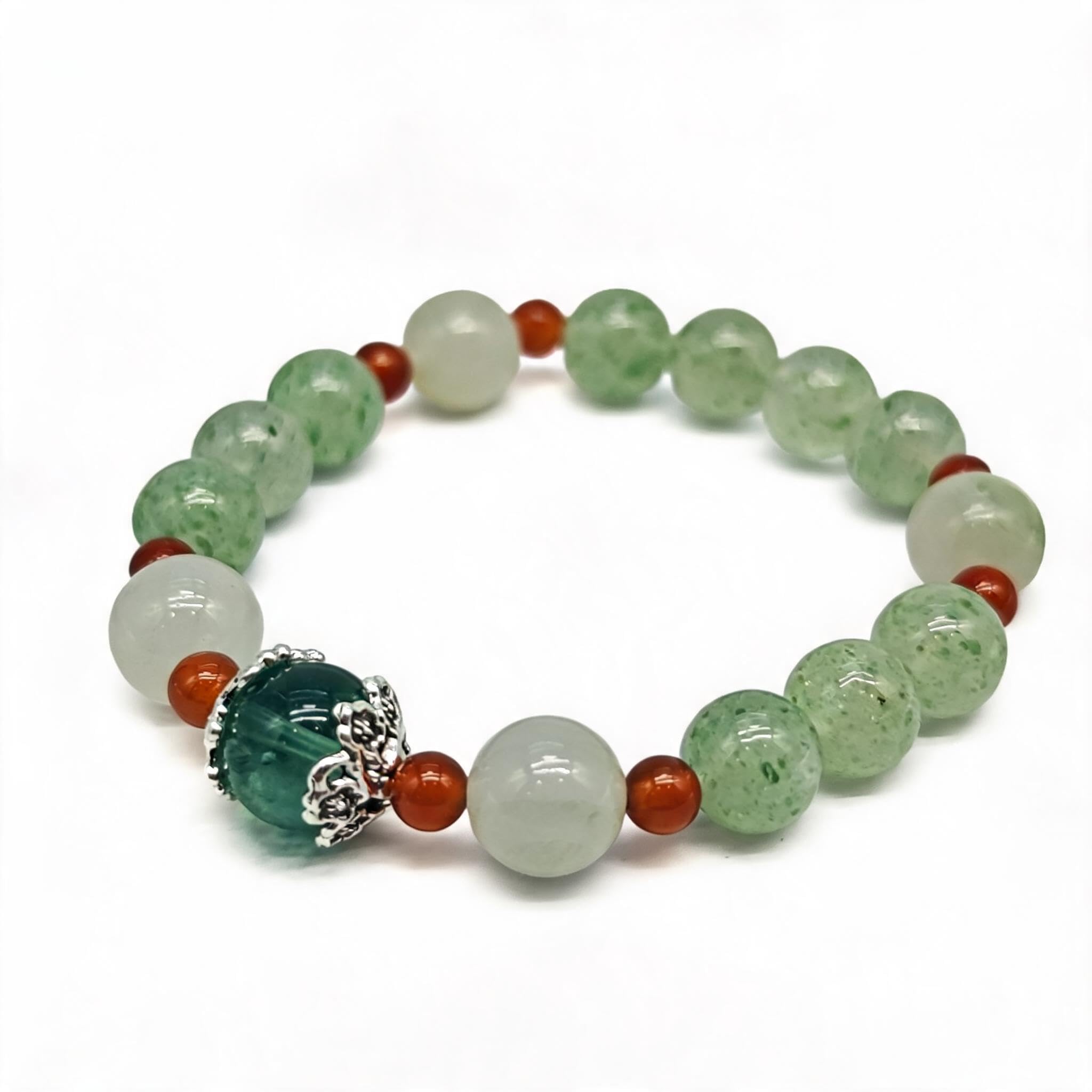 Bracciale Cristallo Bracciale Personalizzato in Cristallo Naturale - Fatto A Mano, Elastico, per Donne E Uomini - Ideale per Meditazione, Yoga, FESTIVITÀ E Compleanni