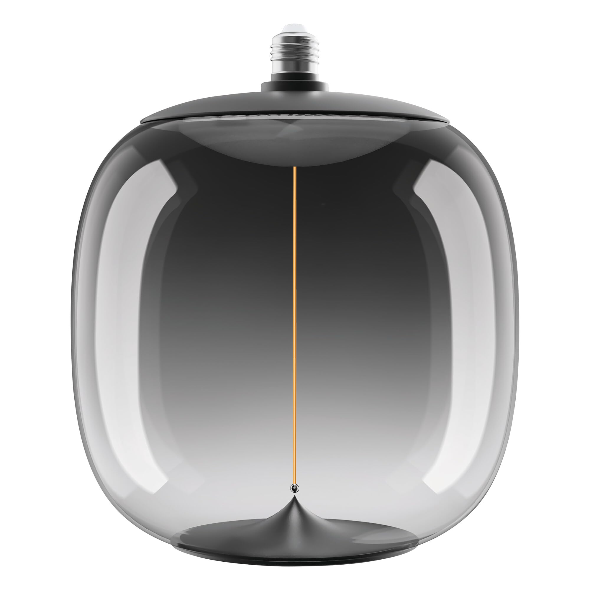 OSRAM Vintage 1906 Big Oval, ściemniana, dekoracyjna lampa wykonana z tworzywa sztucznego z technologią magnesu żarnikowego LED, oferuje 12 W na 400 lm, oprawka E27, dymiona konstrukcja, średnica 250