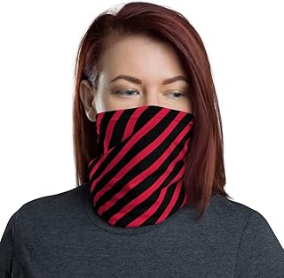 Black & Red Slashs Breathable Washable Neck Gaiter