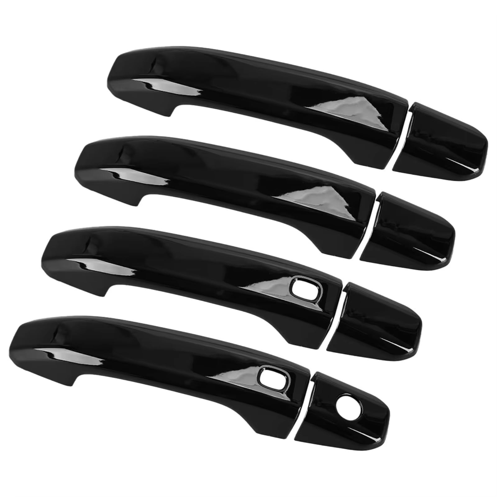 DSPOLIMV Outer Door Handle Cap Compatible with Chevrolet for Colorado 2023-2024 Exterior Side Door Handle Cover Trim Sticker Gloss Black ABS Replacement