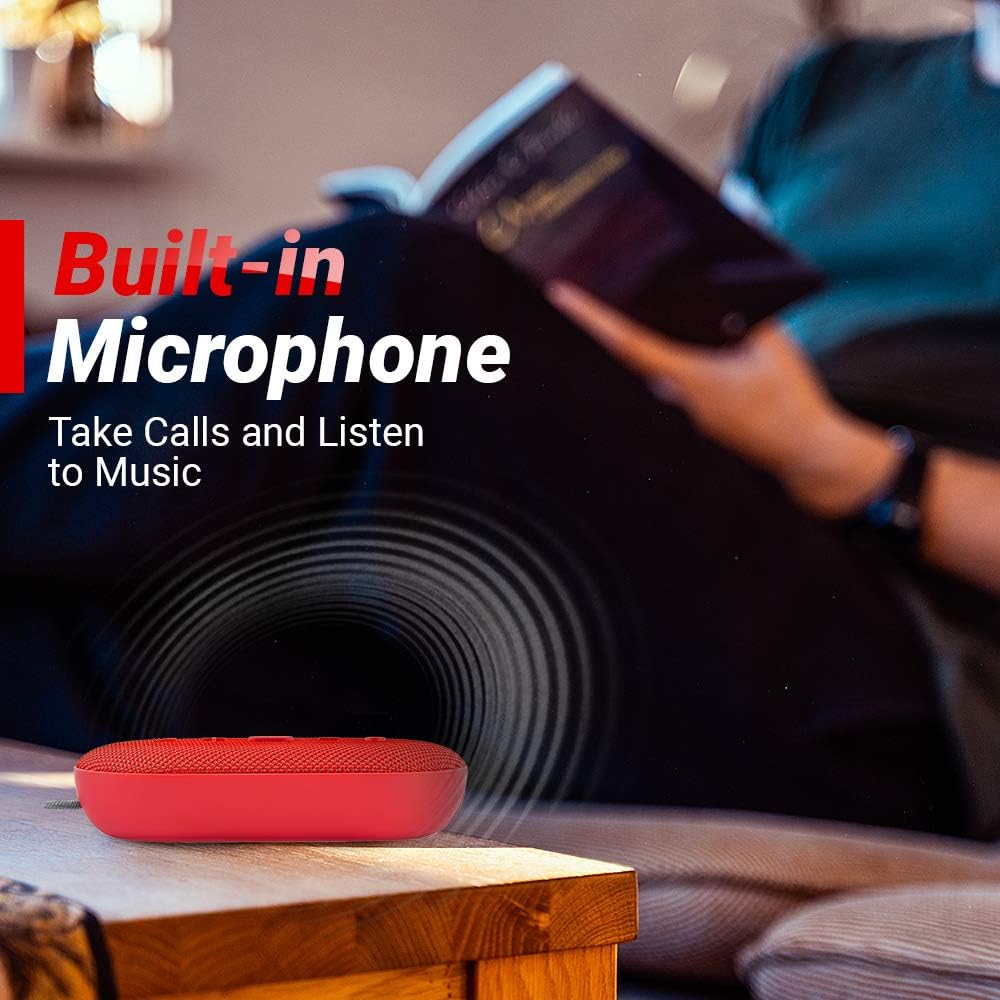 Coby Portable Bluetooth Speaker | IPX-5 Waterproof Wireless 12W Speakers | Loud HD Sound Quality | Rugged Outdoor Speaker for iPhone, Smartphone, Tablet, Laptop & iPad | with Suction Cup & Carabiner