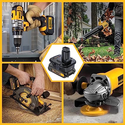 Image of Replace for DEWALT Battery Adapter 20V to 18V, Convert M-18Battery to DW Tools, Compatible with Dewalt 20V & M-18 Batteryfor DW Tools
