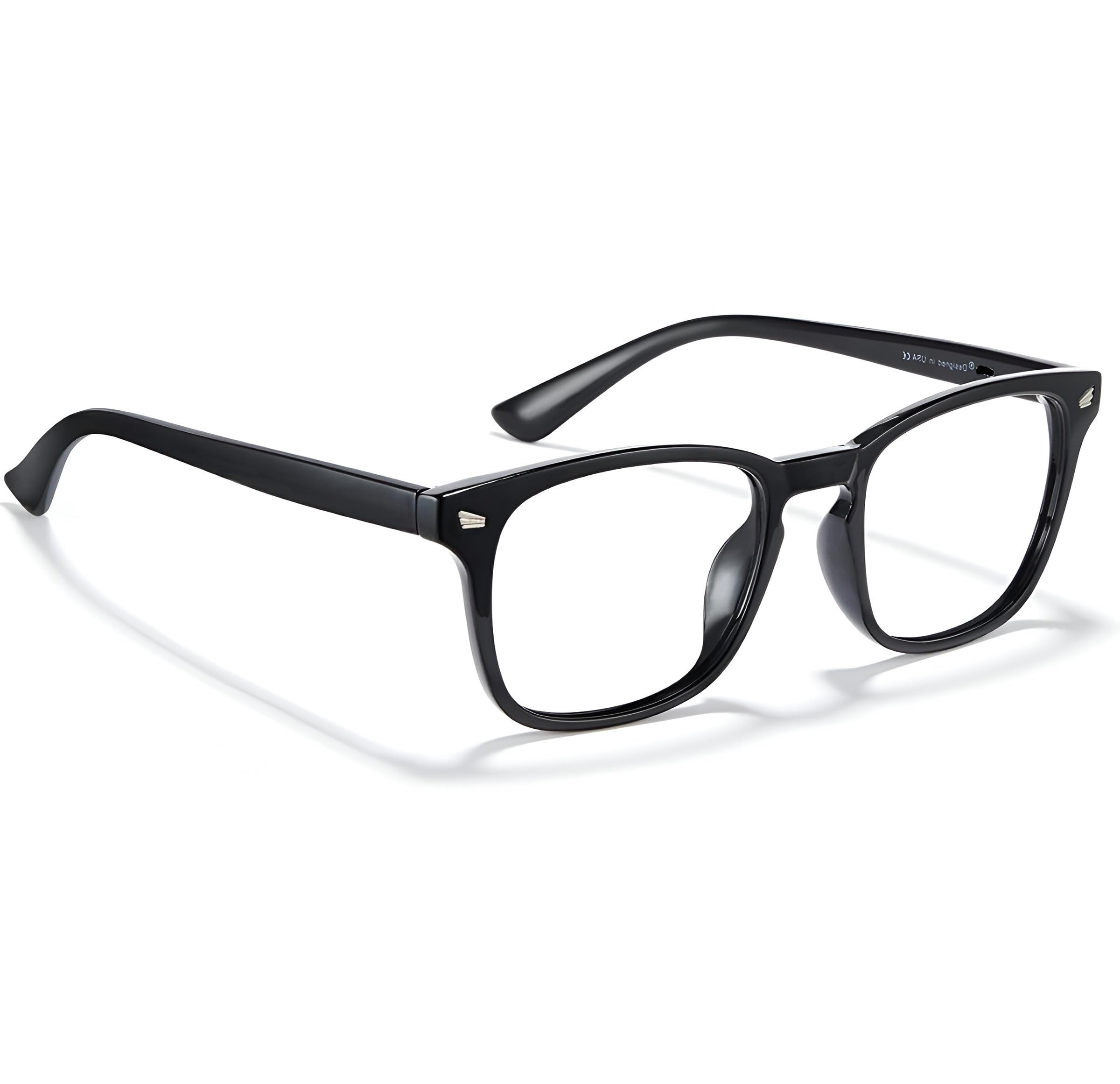 IFLASH Zero Power Blue Light Blocking Glasses BLACK-CLEAR - Image 1