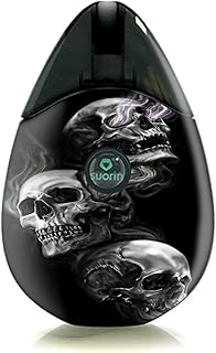 Skin Decal Vinyl Wrap for Suorin Drop Vape Kit skins stickers cover/glowing Skulls in Smoke