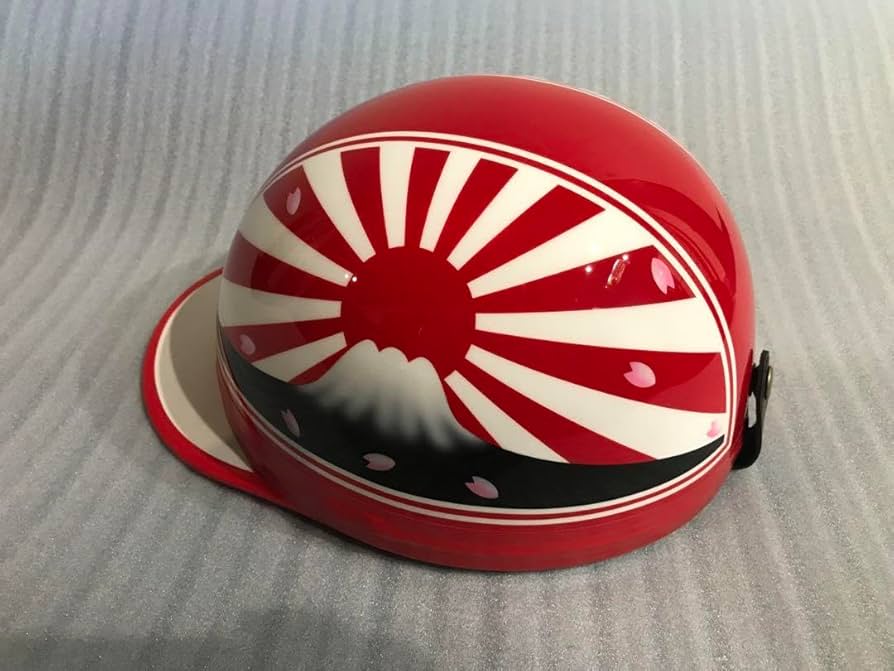 桜 富士日章 コルク半 ヘルメット 旧車會 暴走族 アルフィン 軽スロ 旭風防 桜 富士日章 コルク半 ヘルメット 旧車會 暴走族 アルフィン 軽スロ 旭風防
