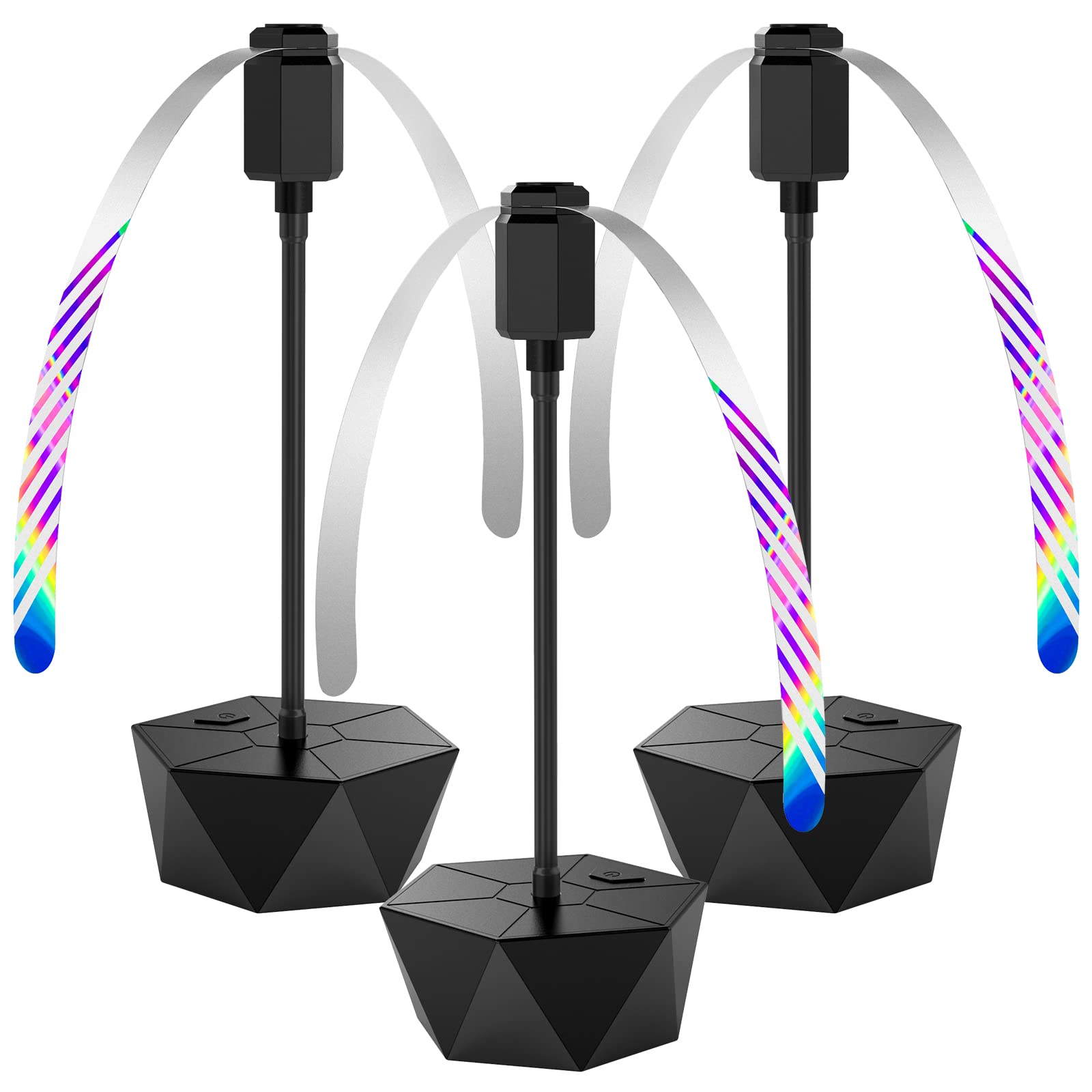 TMACTIME Fly Fans for Tables, Effective Fly Repellent Fan with Soft Blades Keeps Flies Away, Portable Fly Fan for Picnic, BBQ, Party (3 Pack)