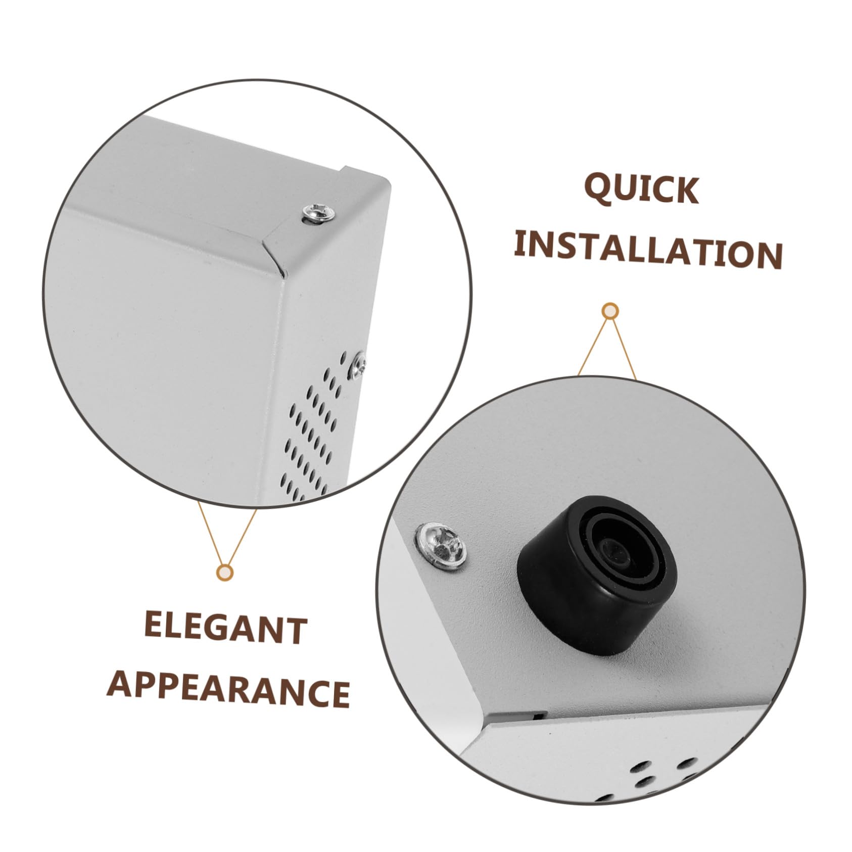 Selbstgemacht Anschlusskasten aus Eisen mit Multifunktionalem Design und Einfachem Aufbau Elegantes Gehäuseprojektbox für Elektrische Anschlusskästen in Beige für Vielseitigen
