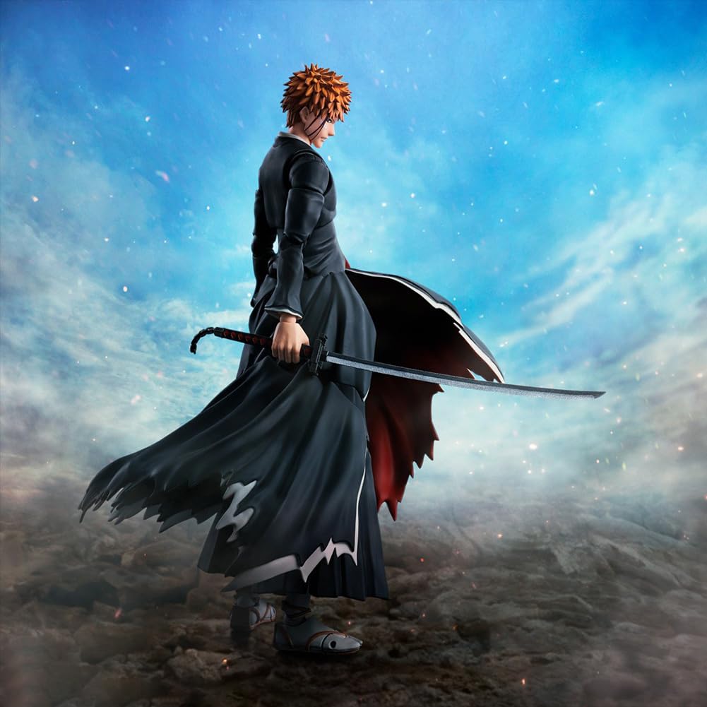Zhongkaihua Kurosaki Ichigo Figura Getsuga Tensho Modelo Estatua Anime Figura de Acción Móvil Accesorios Intercambiables Colecciones Decoraciones Regalos