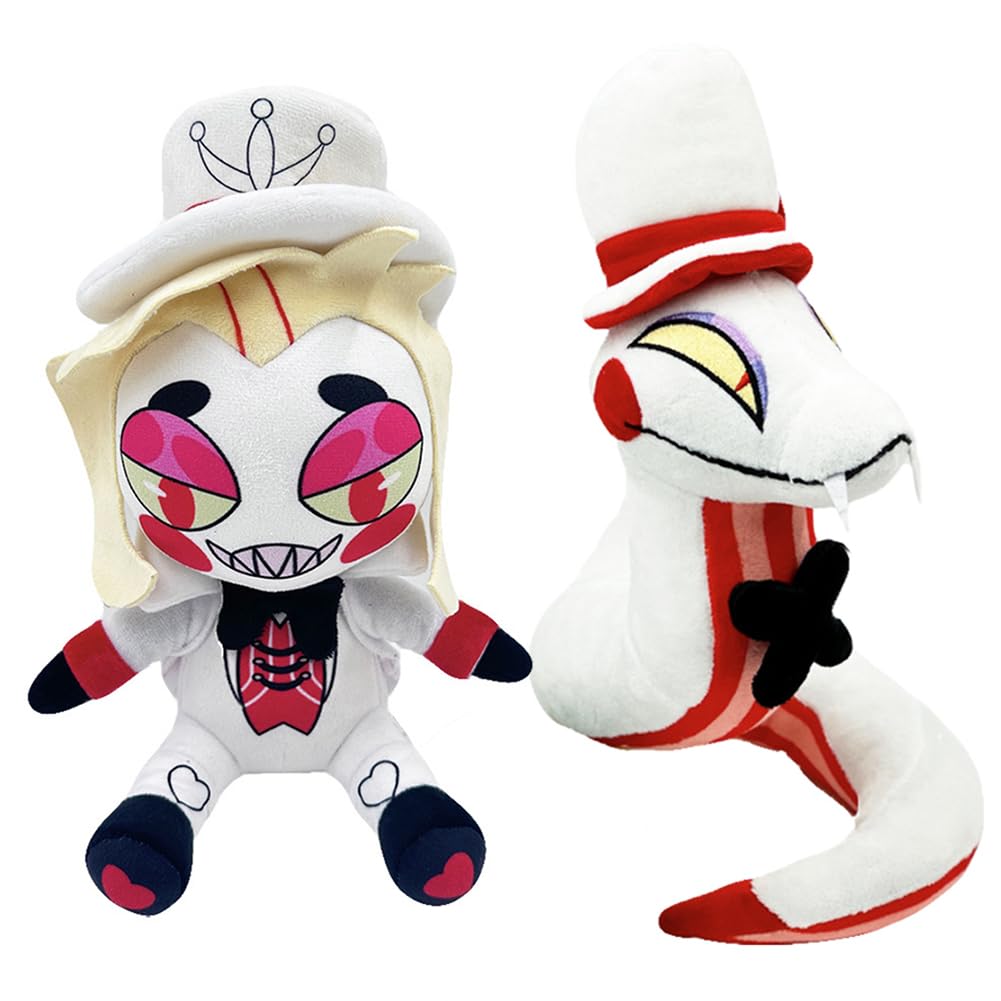 Hazbin Hotel Plush 2'li paket Lucifer Morningstar Anime kumaş