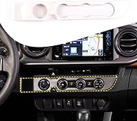 Vista 10 de Lcojicep Cubierta de panel de botón de aire acondicionado, accesorios de automóvil compatibles con Tacoma 2016-2020