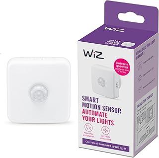 WiZ Motion Sensor (Including Batteries), Smart Motion Sensor with 3 m Range, Light Control for All WiZ Bulbs and Lights In…