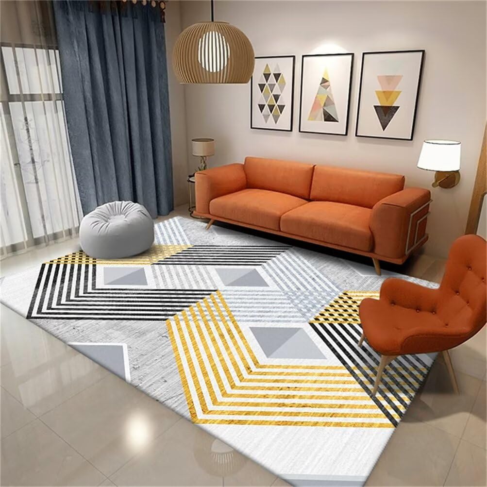 Tapis salle à manger 200x200cm gris moderne et doux