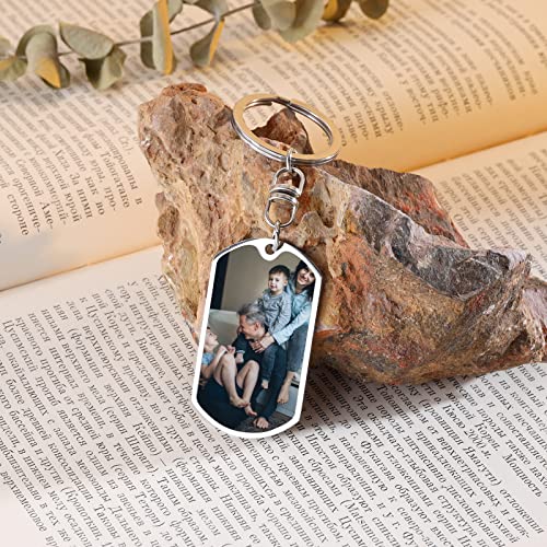 Jewelstruck Dad Gifts Personalized Keychain Engraved Names Custom Family Keychain For Fathers Day (Dad-3 Names) #TOP3