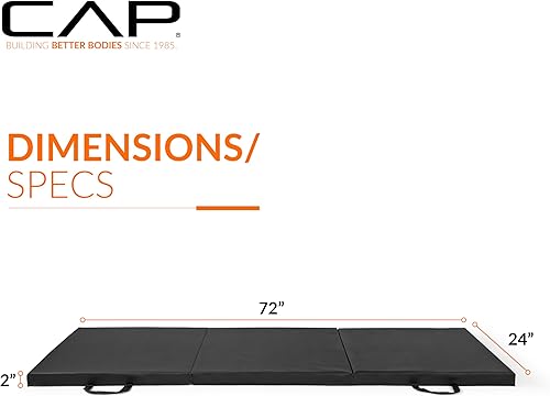 Miniatura 4 de CAP Barbell All Purpose Folding Anti Tear Exercise Training Aerobic Fitness Gym & Gymnastics Balance Mat  Multiple colors