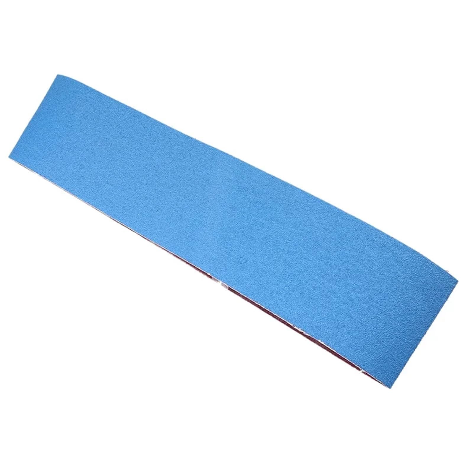 Carta abrasiva a nastro da 10 pezzi 100 * 915 mm | Strumento for fasce for nastri for lucidatura con carta vetrata blu al corindone allo zirconio, grana 40 ~ 600(400#)