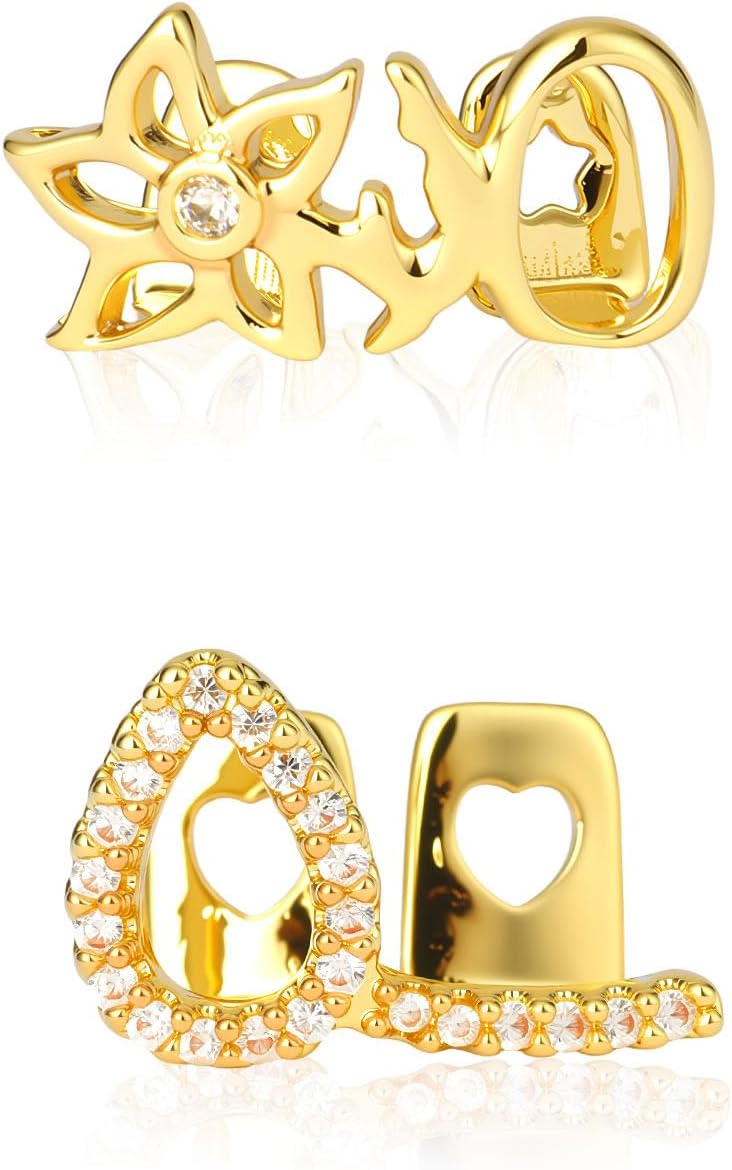 Grillz for Women Men, Teeth Jewelry with gems, Hip hop teeth