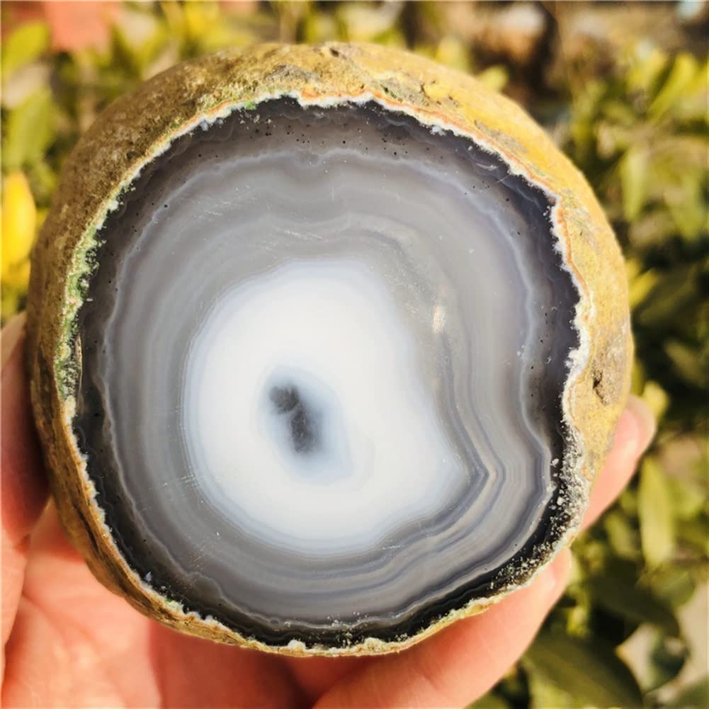 Cristallo Naturale del 270-350 g Pietra di Agata Grezza Naturale Cristallo di guarigione Grezza Cristallo di Pietra di Potere dell'agata Collezioni di casa