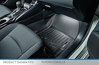 Vista 3 de SMARTLINER Juego de tapetes de piso de ajuste personalizado de 2 filas compatibles con Toyota Corolla 2020-2025