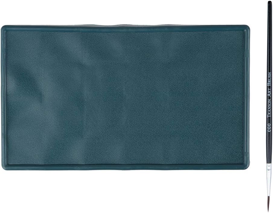 Transon Artist Paint Saver Palette 24 Wells with 1 Fine Paintbrush