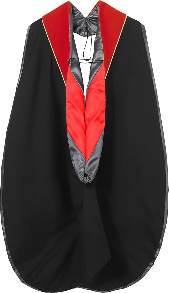 Graduation Deluxe Unisex Doctoral Hood with Gold Piping for University Faculty Academic Regalia