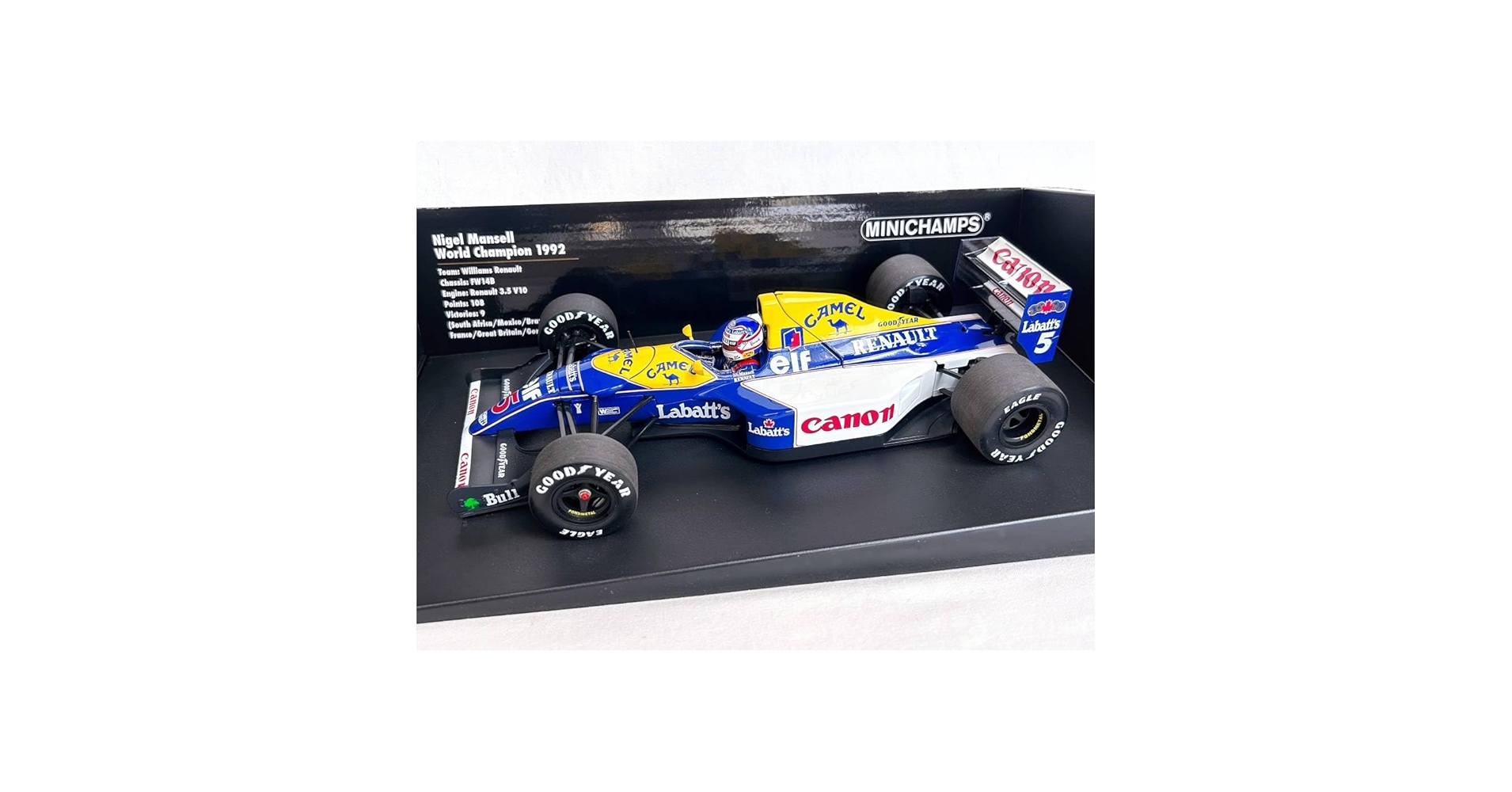 1/18 ミニチャンプス ウィリアムズ ルノー FW14 パトレーゼ キャメル ミニチャンプス 110920006 1/18 ウィリアムズ ルノー FW14B