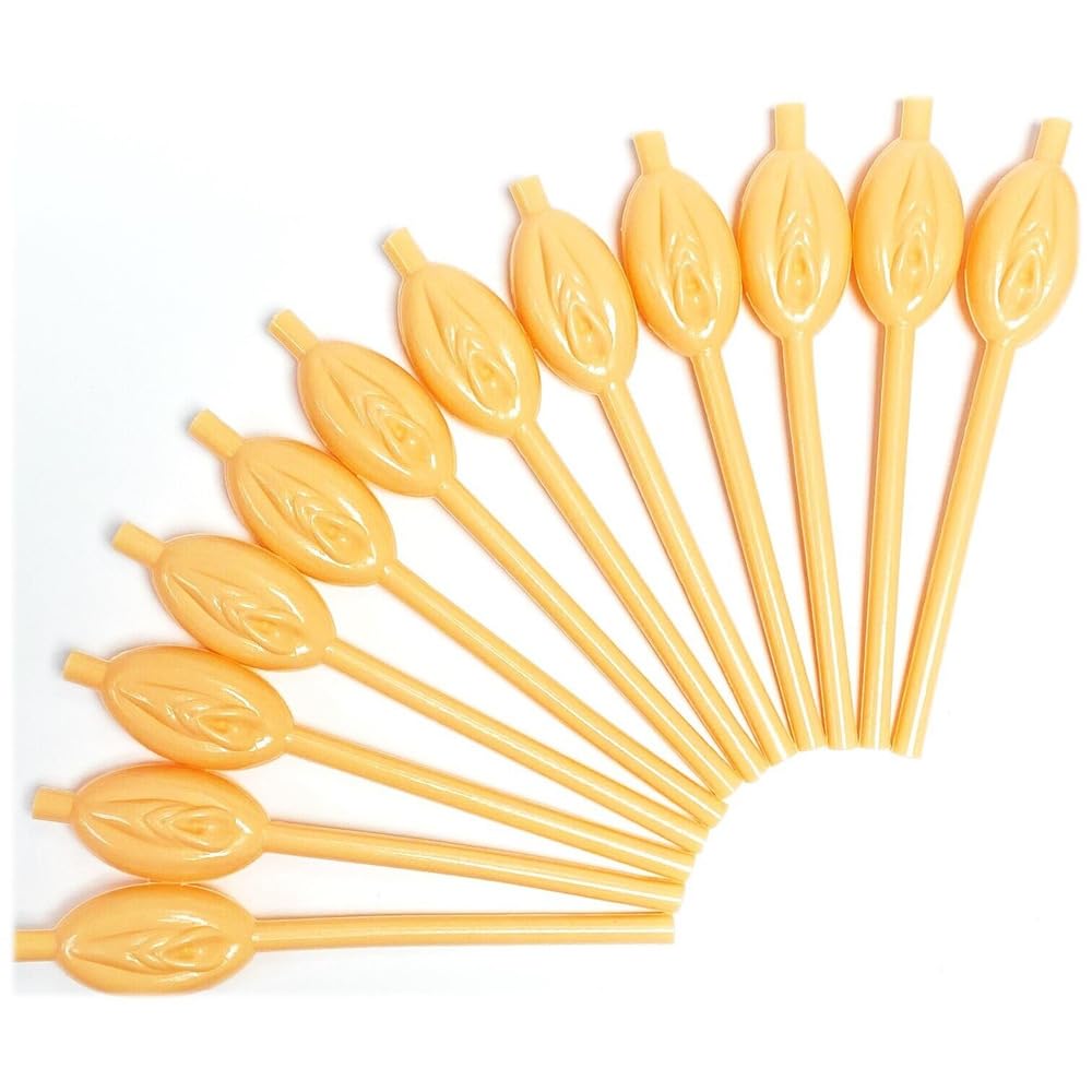 Hen Party Novelty Drinking Straws – Funny Adult Party Straws – Reusable Gag Gift – Stag Night Accessories – Pack of 12