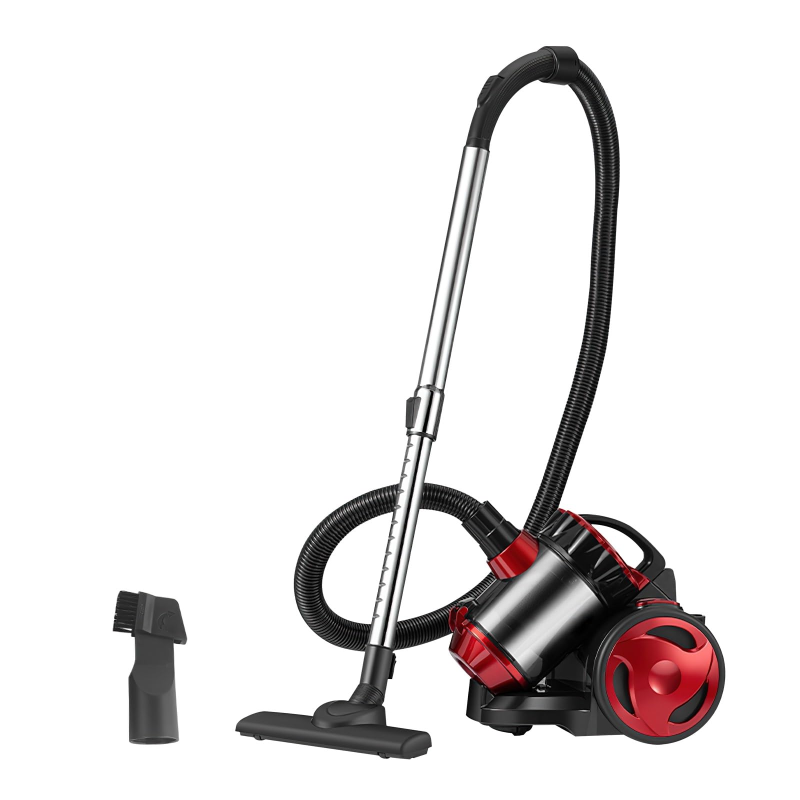 Aspirador sin bolsa, 1,5 L, aspirador escoba, 4,5 m, cable de alimentación (A) | 2000 W de filtración de alto rendimiento, silencioso, para alfombras, alfombras y suelos duros, coche, laminado y baldosas