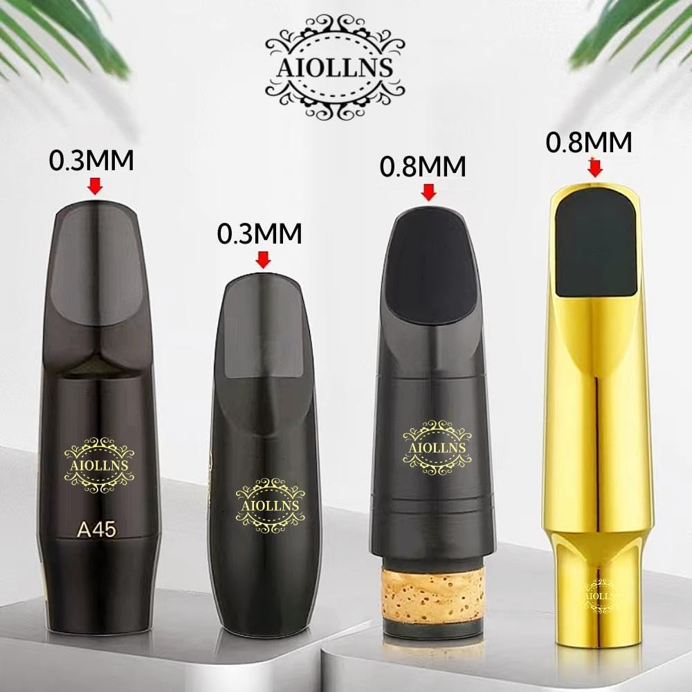 Soprano Saxophone & Clarinet Mouthpiece Cushions Patches Pads, 0.8mm Thick Black (8 pieces)