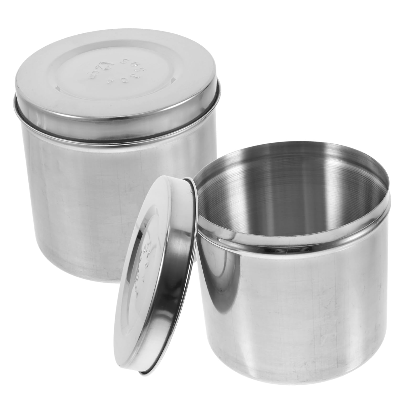 Cabilock 304 Stainless Steel Gauze Containers Jar Lid for Cotton Balls Dressings