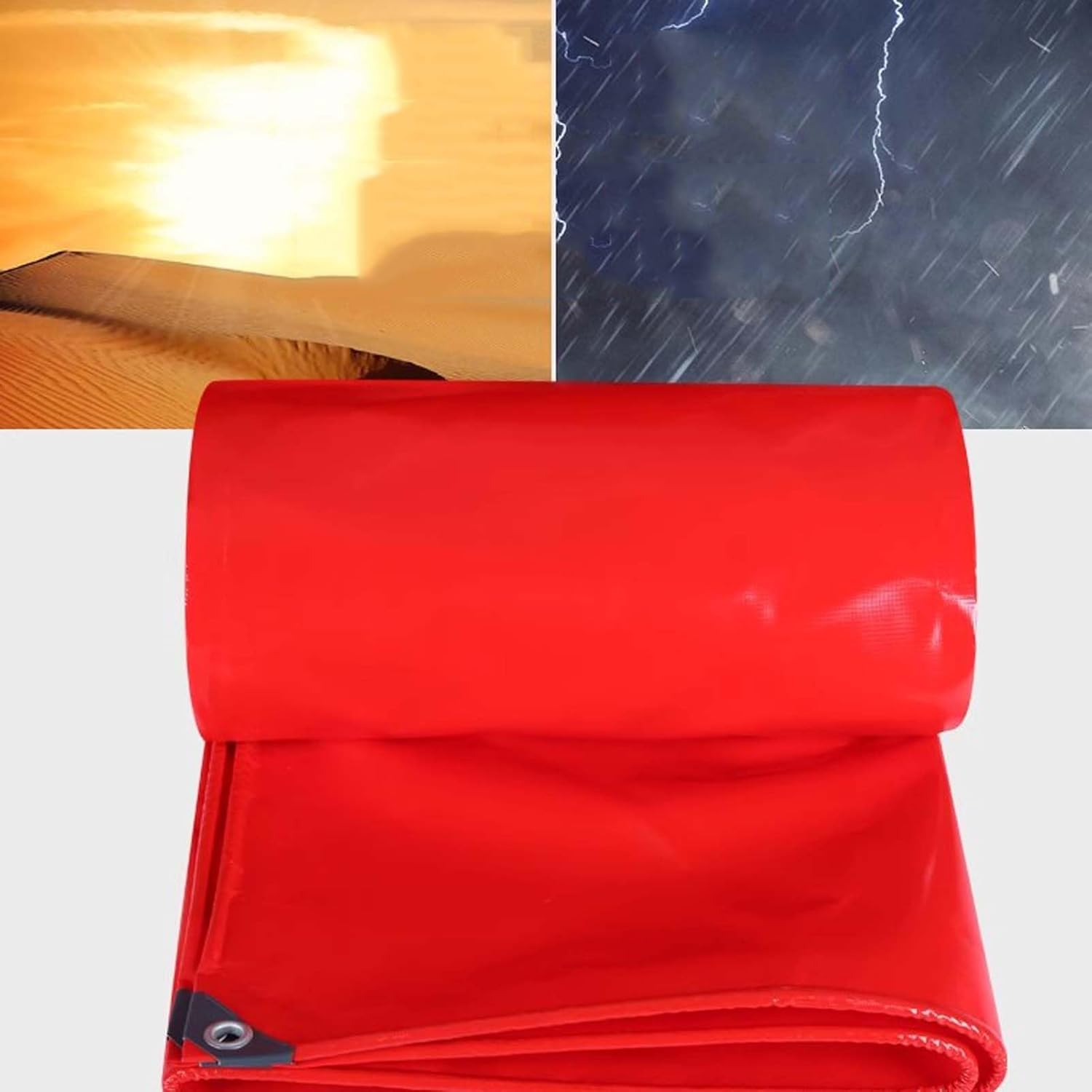 Tarps Heavy Duty Waterproof 11.5x42.7ft, Tarp with Grommets, Tarp for Pergola Cover Outdoor Waterproof, with Reinforced Edges, for Roof, Patio Furniture, Firewood, Canopy