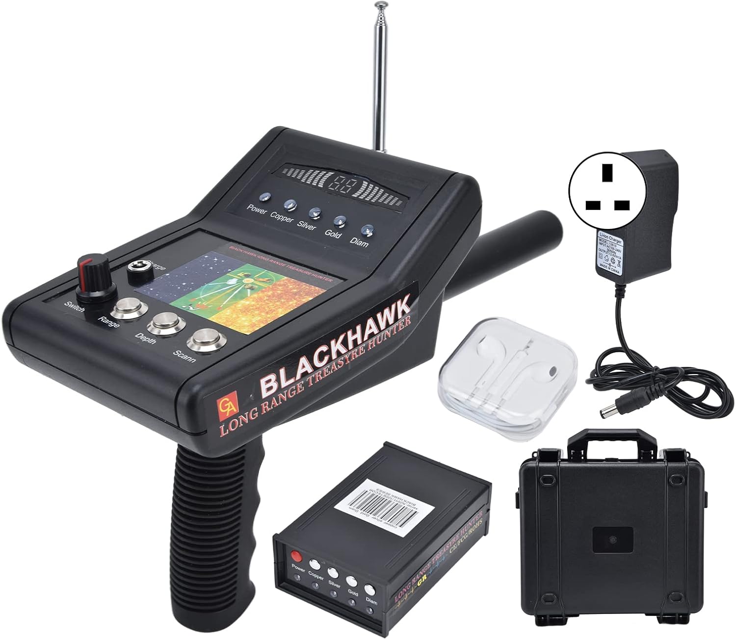 1000M Underground Metal Detector, 15M Depth Outdoor Search