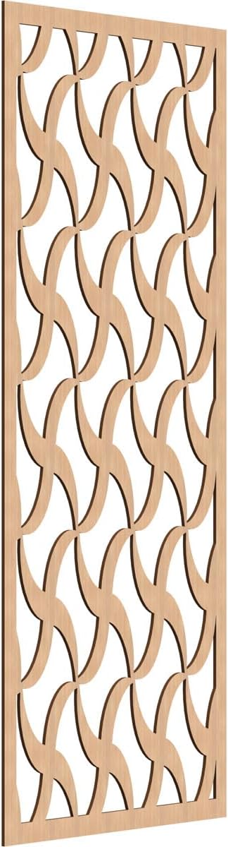 Ekena Millwork WALW30X75X0250CLAHI Clairton Decorative Fretwork Wood Wall Panels, 29 3/8"W x 74 3/8"H, Hickory