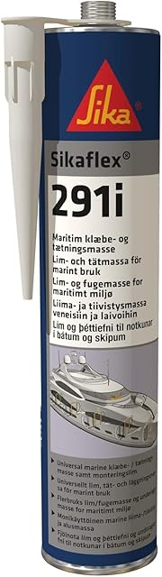 Sika Sikaflex 291i Multifunctional Adhesive Sealant For Marine Applications, Black, 300 ml