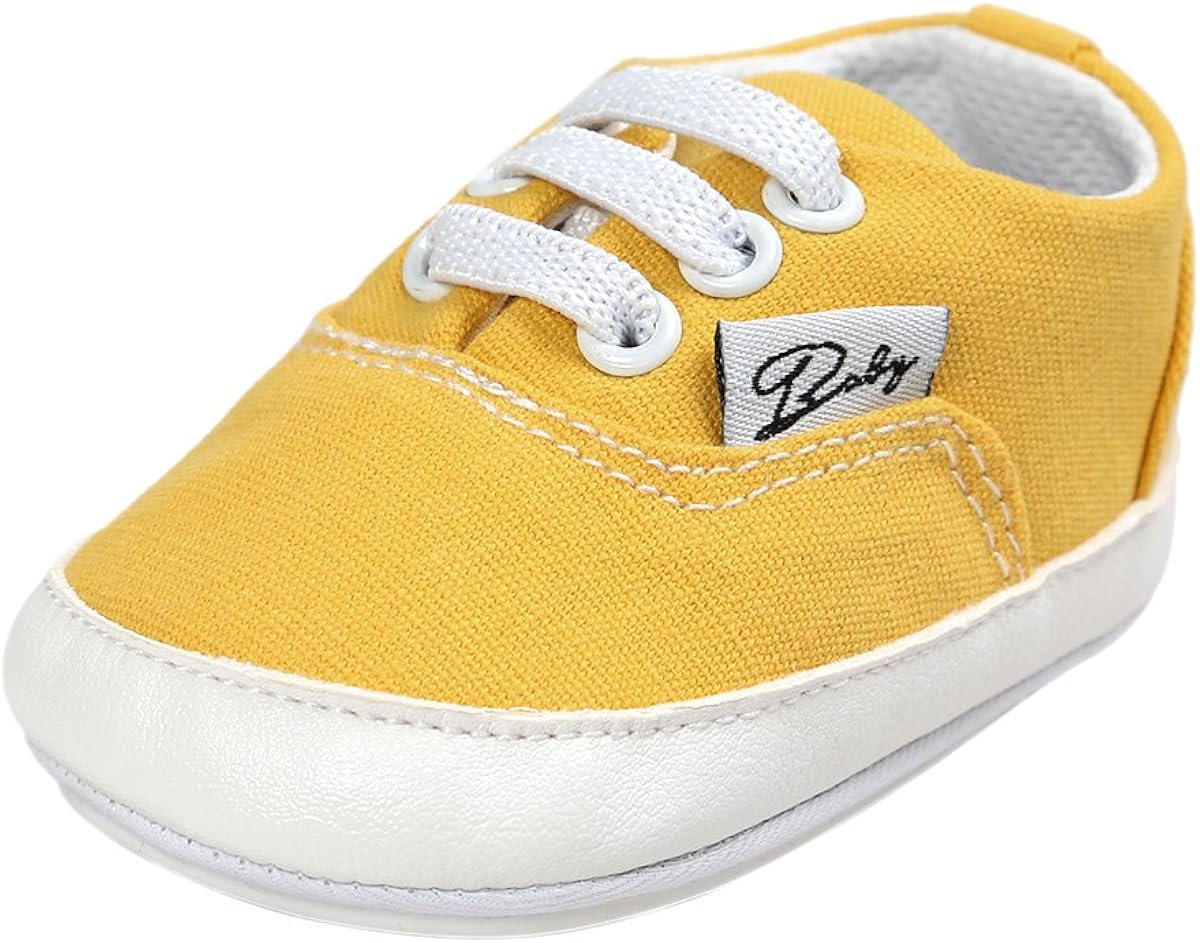 | BENHERO Baby Boys Girls Canvas Toddler Sneaker Anti-Slip First Walkers Candy Shoes 0-24 Months 12 Colors | Sneakers
