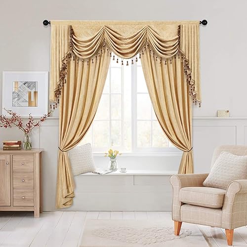 Miniatura 7 de Cortinas de ventana de chenilla de doble cara para sala de estar