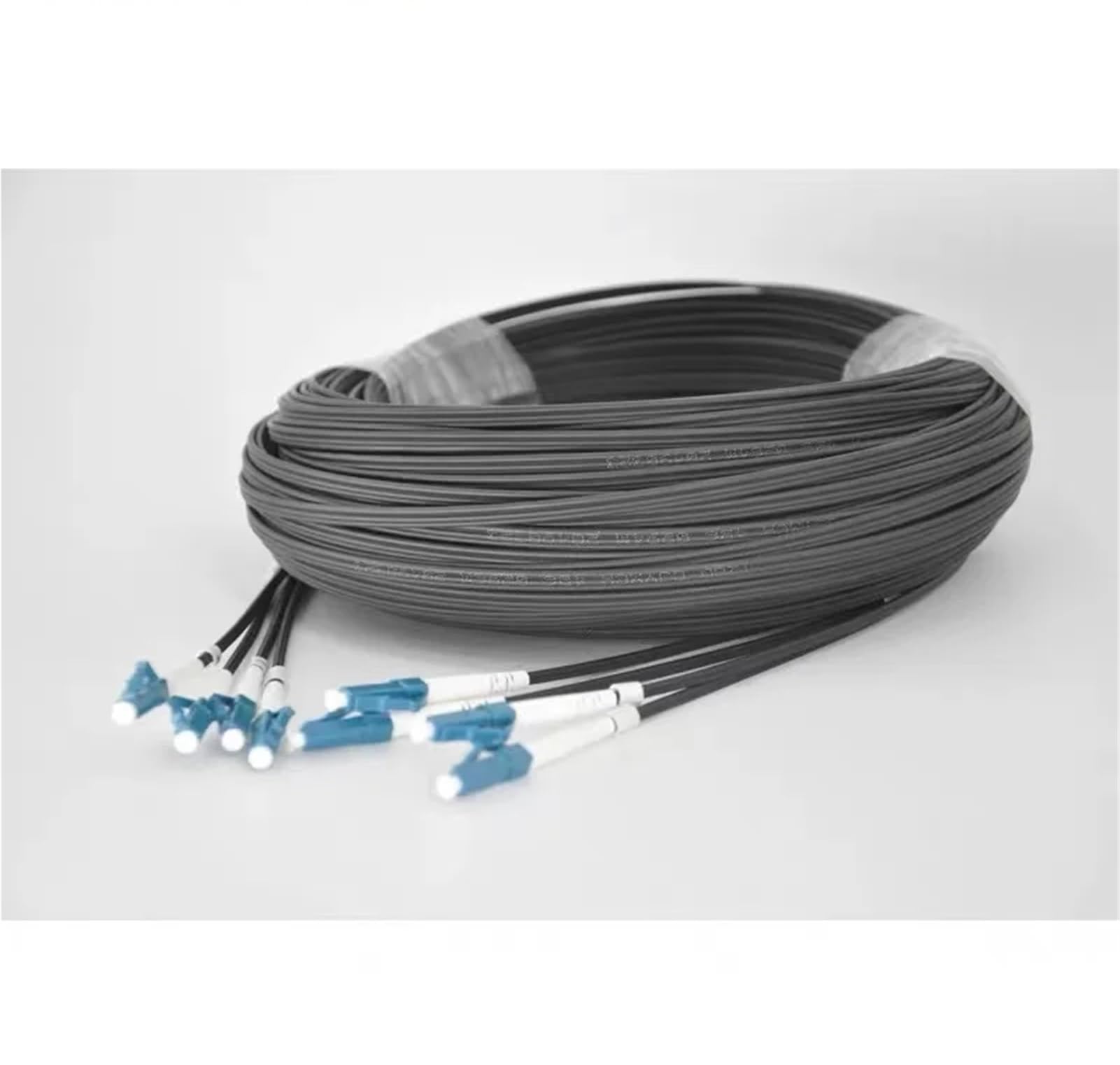SC Drop - Câble de raccordement à fibre optique FTTH monomode - 150 m - Noir - FC-FC