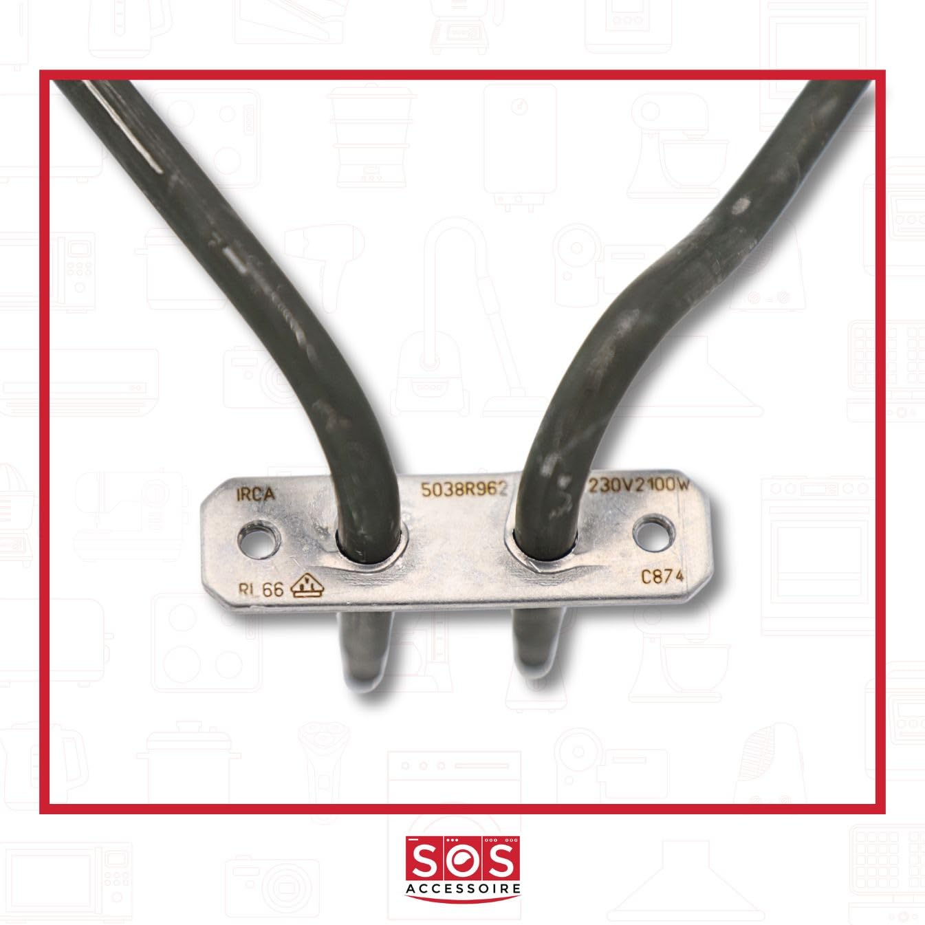 Bosch Rundes Heizelement für Backofen, Herd 00791579, Edelstahl, Elektrisch, Ofenheizung, Stahl