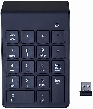 Gembird Numeric Keypad Notebook/Pc Bluetooth Black, W128280474 Bluetooth Black