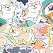 Astra Gourmet 4-Pack Super Cute Akita Dog Stickers for DIY Albums Diary Laptop Decoration Cartoon Scrapbooking Kawaii School Office Stationery Best Gift for Your Kids(120 Stickers)