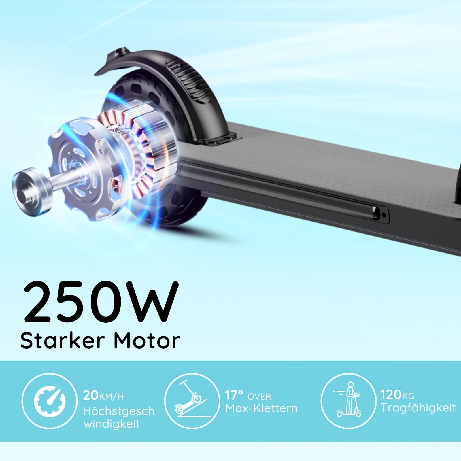 Trottinette électrique pour enfants de 8 à 16 ans, affichage LED, pliable et réglable en hauteur, portée maximale 20 KM, max. 20 km/h, cadeau pour enfants et adolescents sans ABE