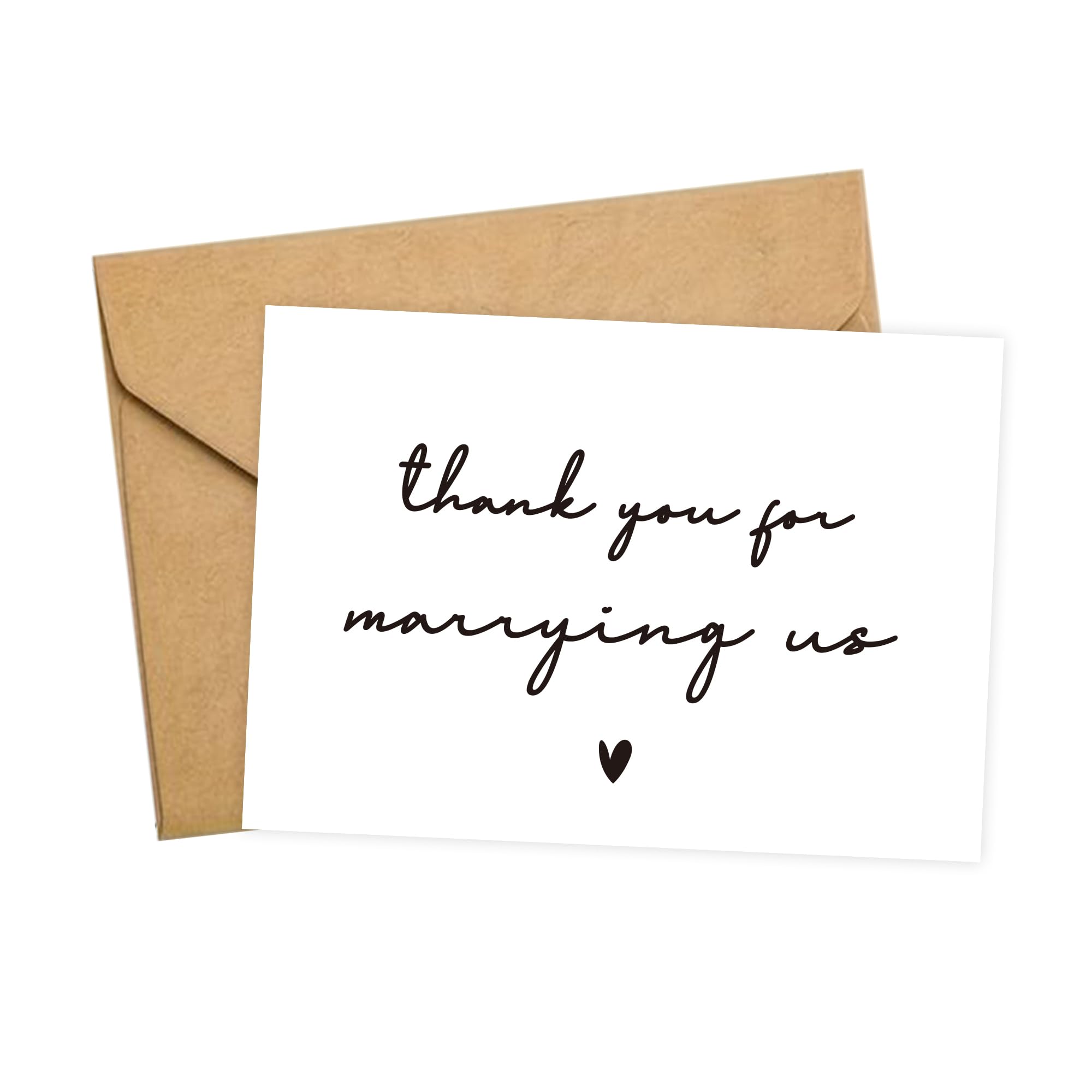 GroomBrideGifts Wedding Day Card, Thank You for Marrying Us, Wedding Best Officiant Ever Gift