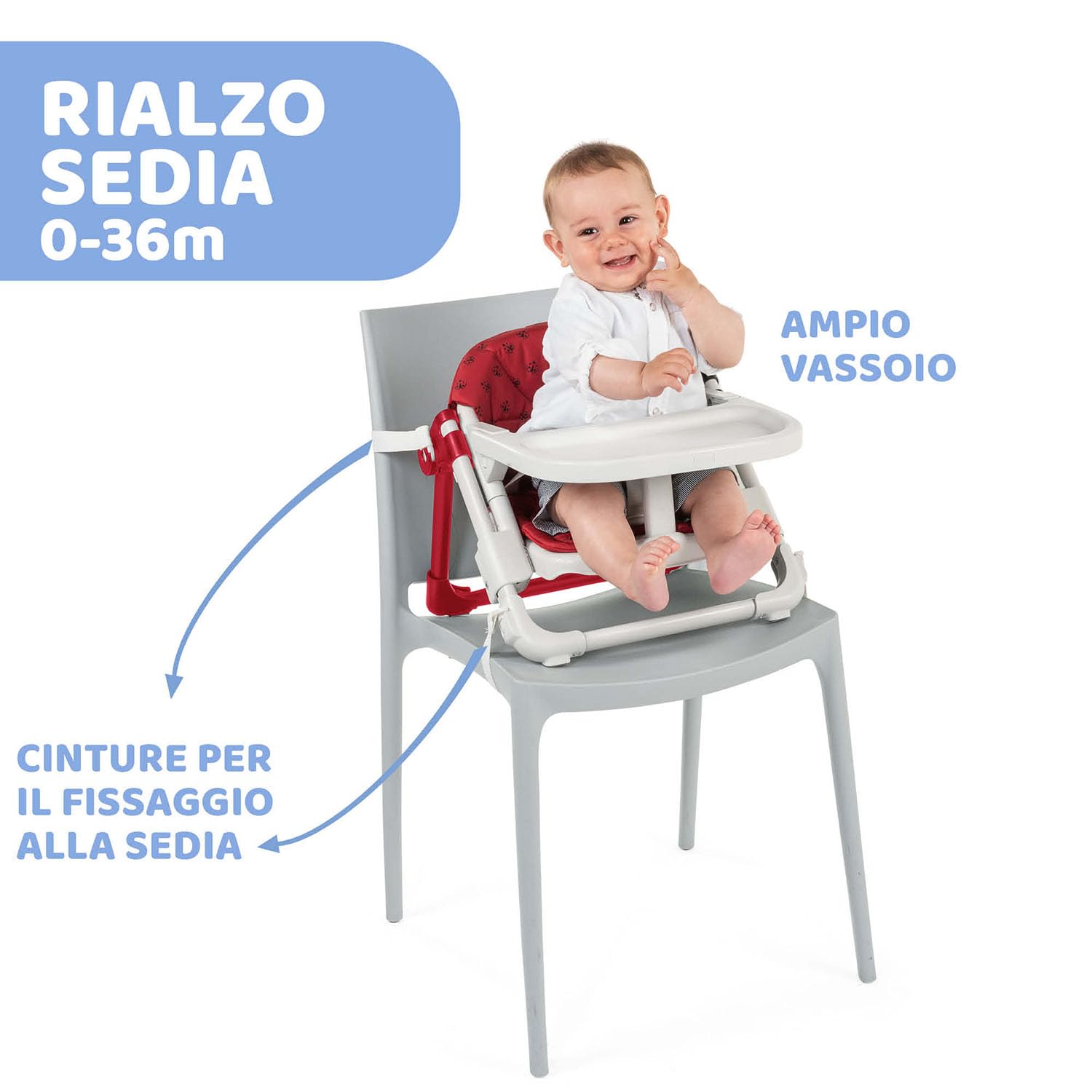 Chicco Chairy Booster Seat Lady Bug - 2.5 kg