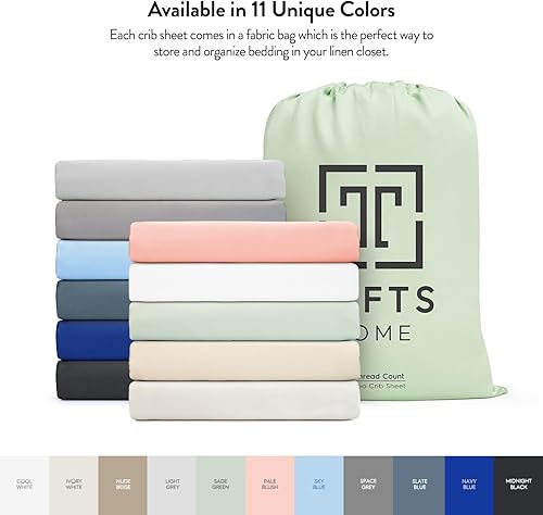 Miniatura 8 de TAFTS Sábanas de Bambú para Niños y Niñas - Sábanas de Bambú 100% Pura Viscosa Orgánica - Sábanas de Bambú 400TC - 1 pieza - 8" Deep Pocket - Tacto